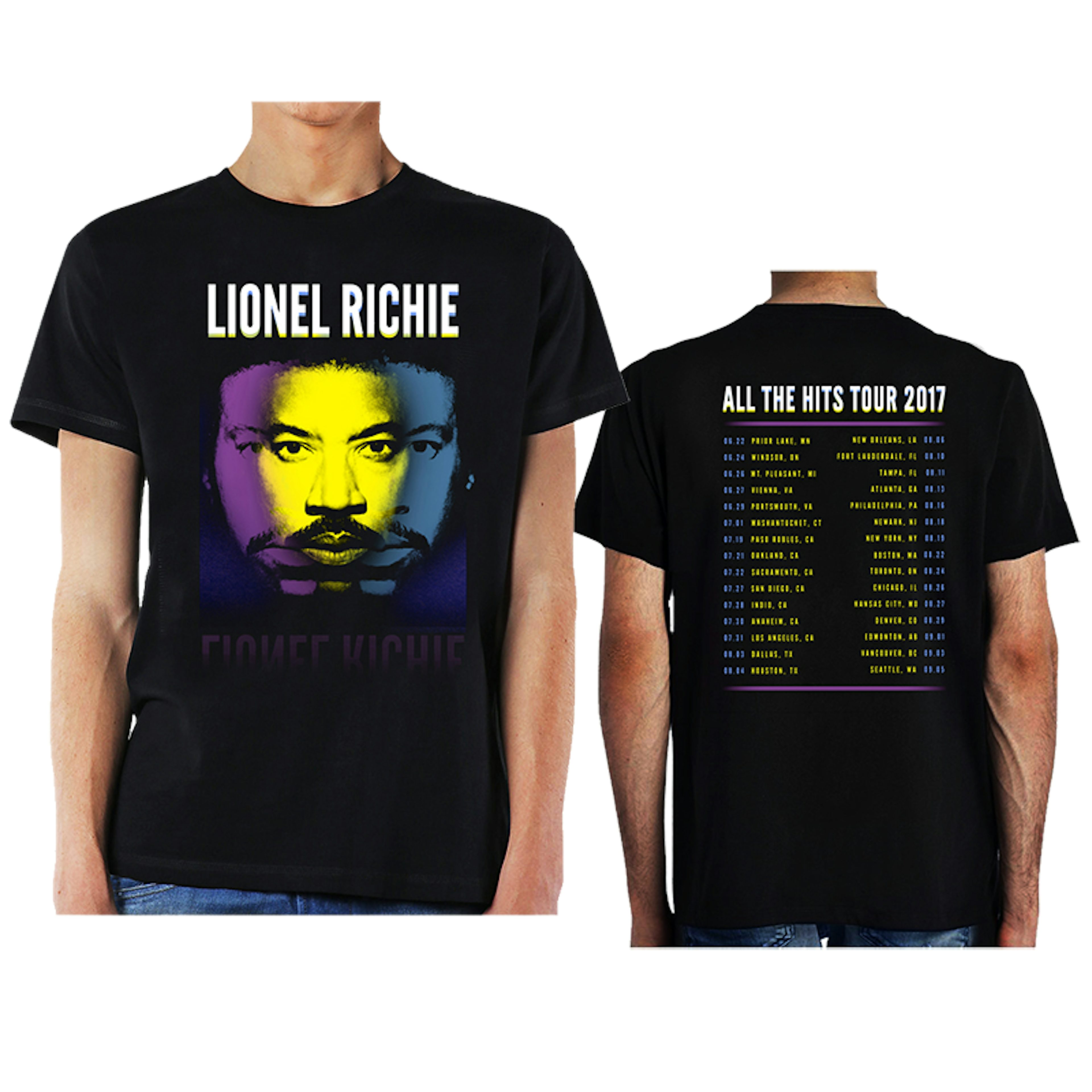 Lionel Richie Tri Portrait w/ Tour Dates