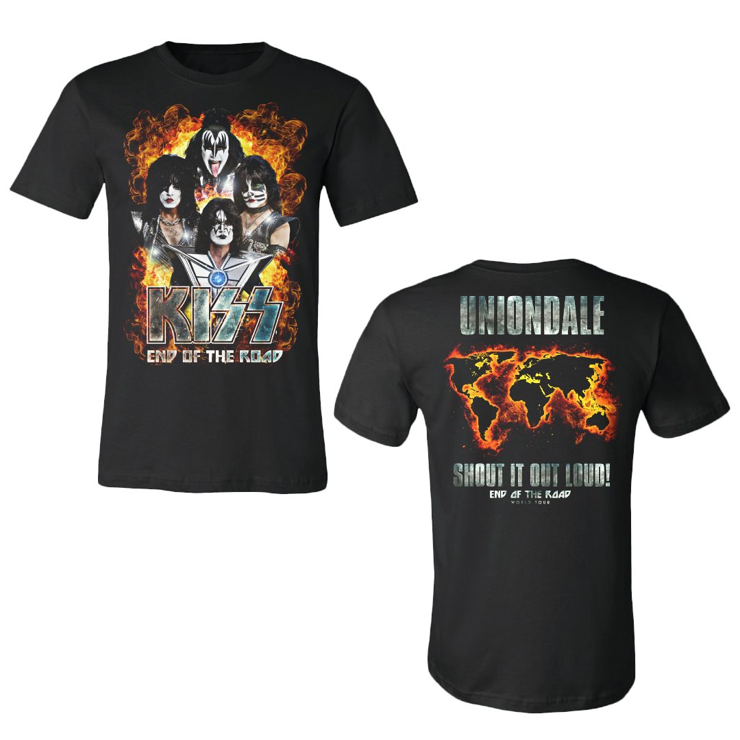 kiss t shirt end of the road