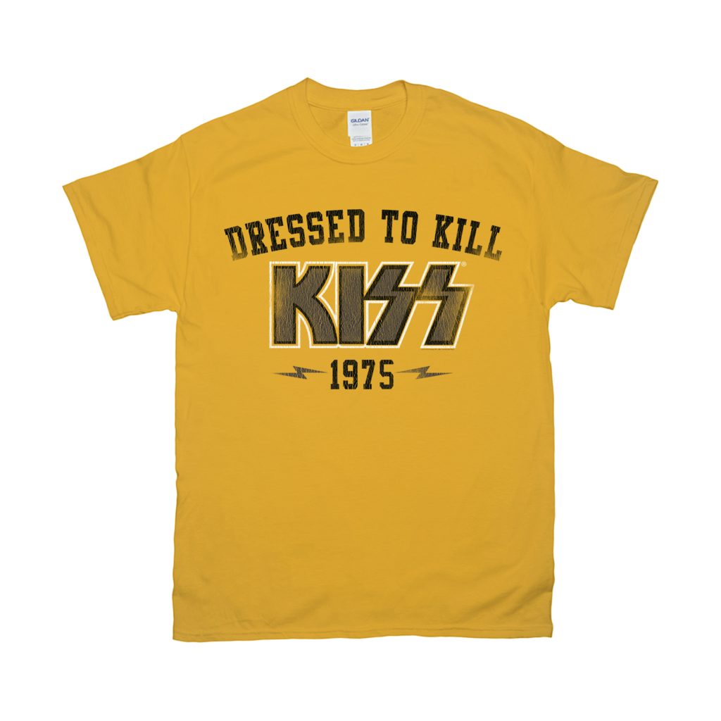 kiss dressed to kill t shirt