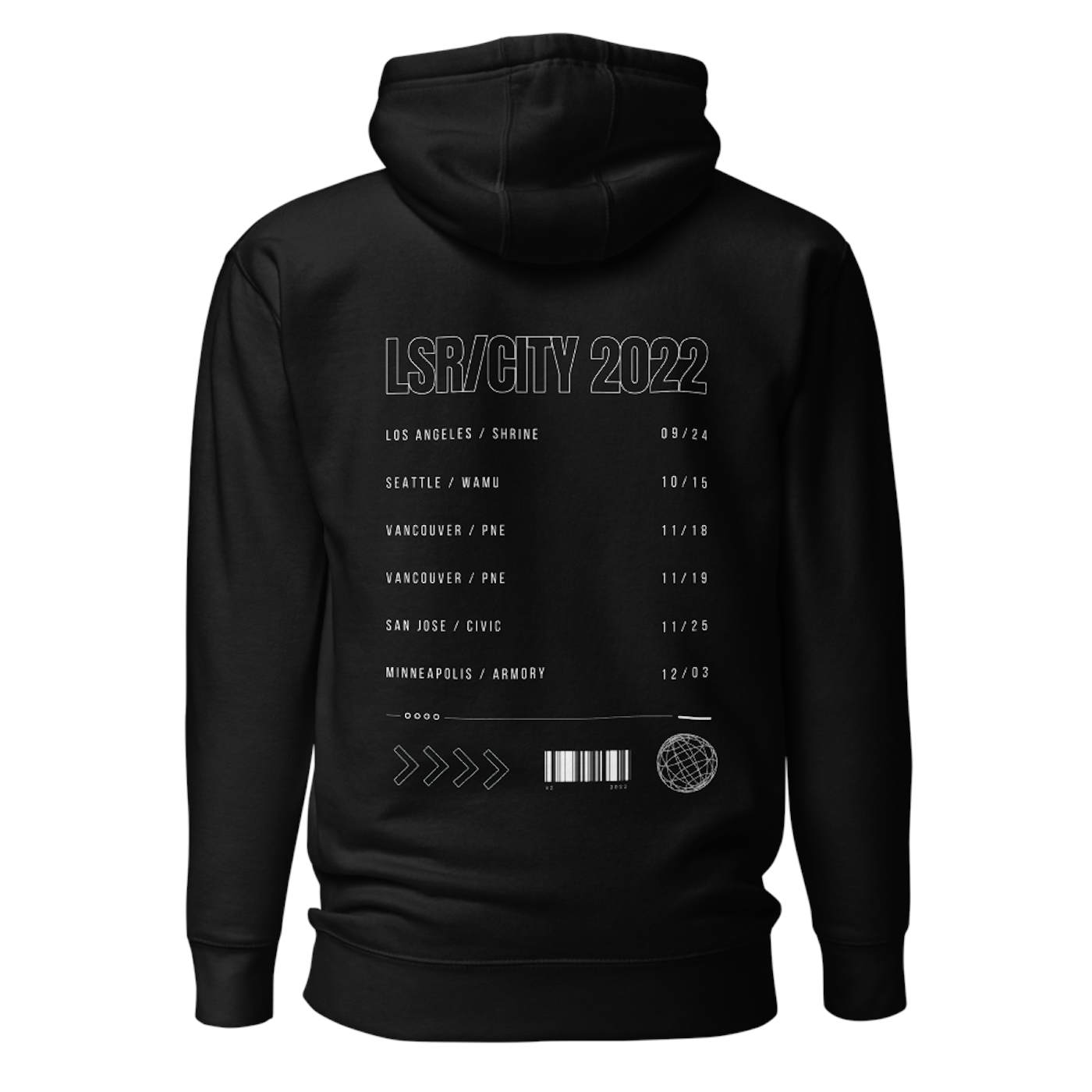 8 letters shop tour hoodie