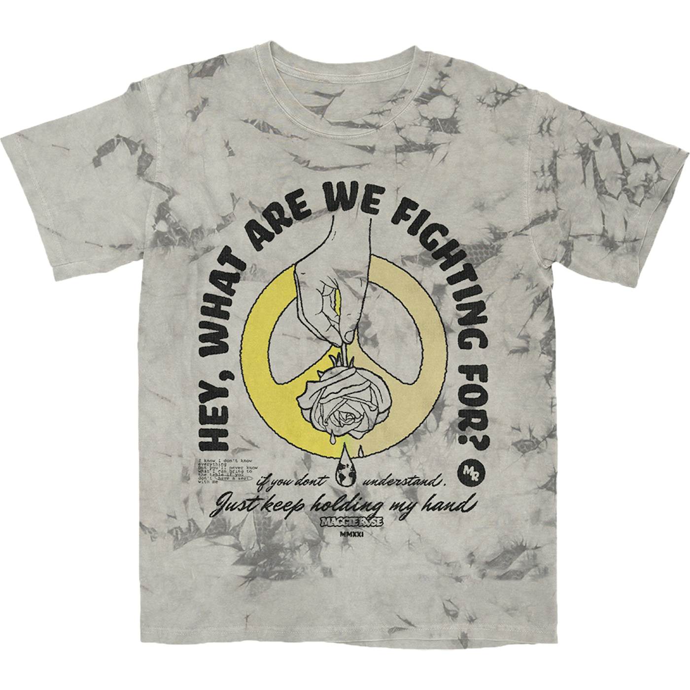 Maggie Rose WHAT ARE WE FIGHTING FOR ACID WASH TEE