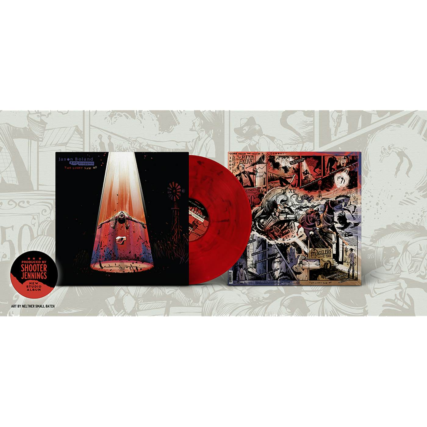 Jason Boland & The Stragglers The Light Saw Me - Red Smoke LP (Vinyl)