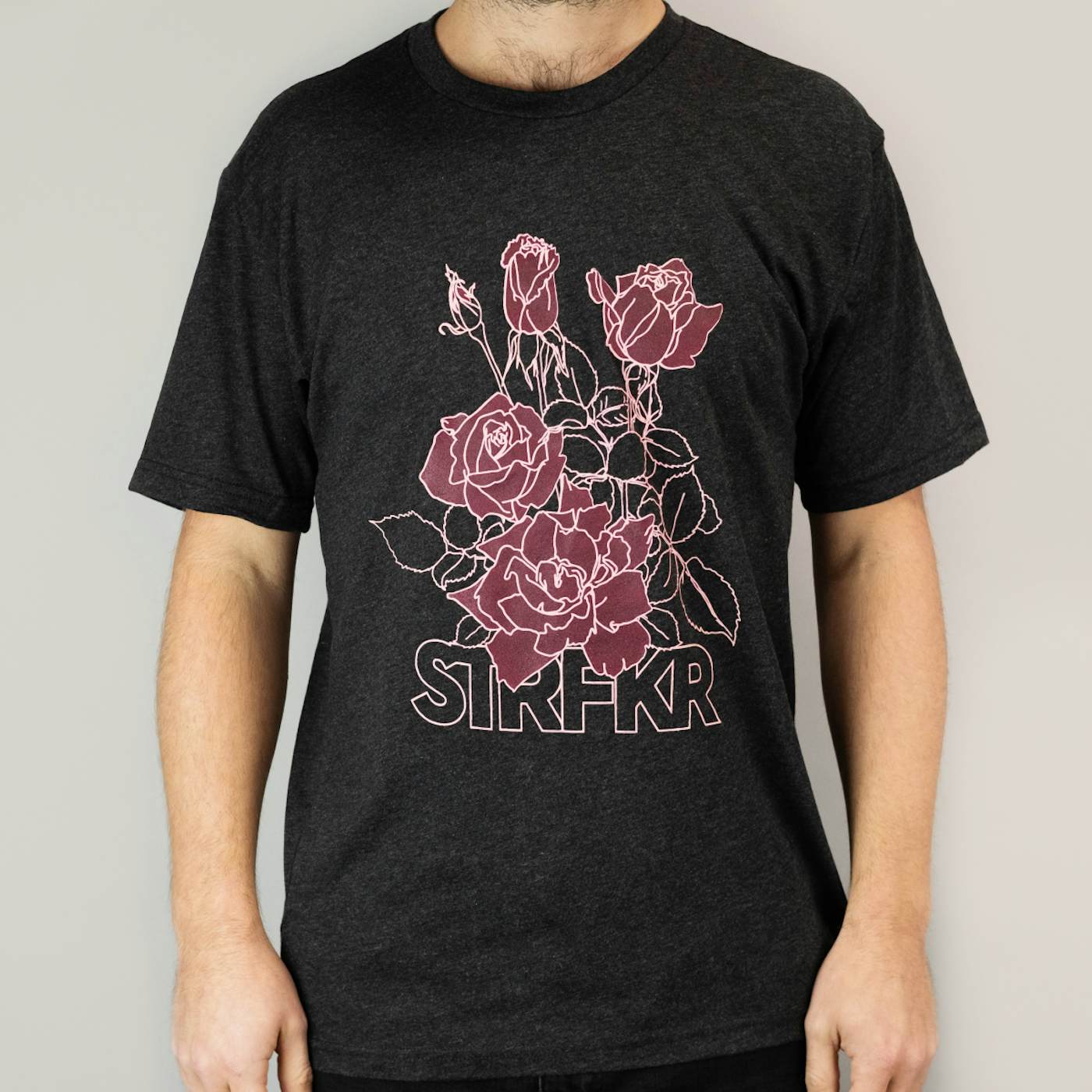 STRFKR Roses T-Shirt (Tri-Blend Black)