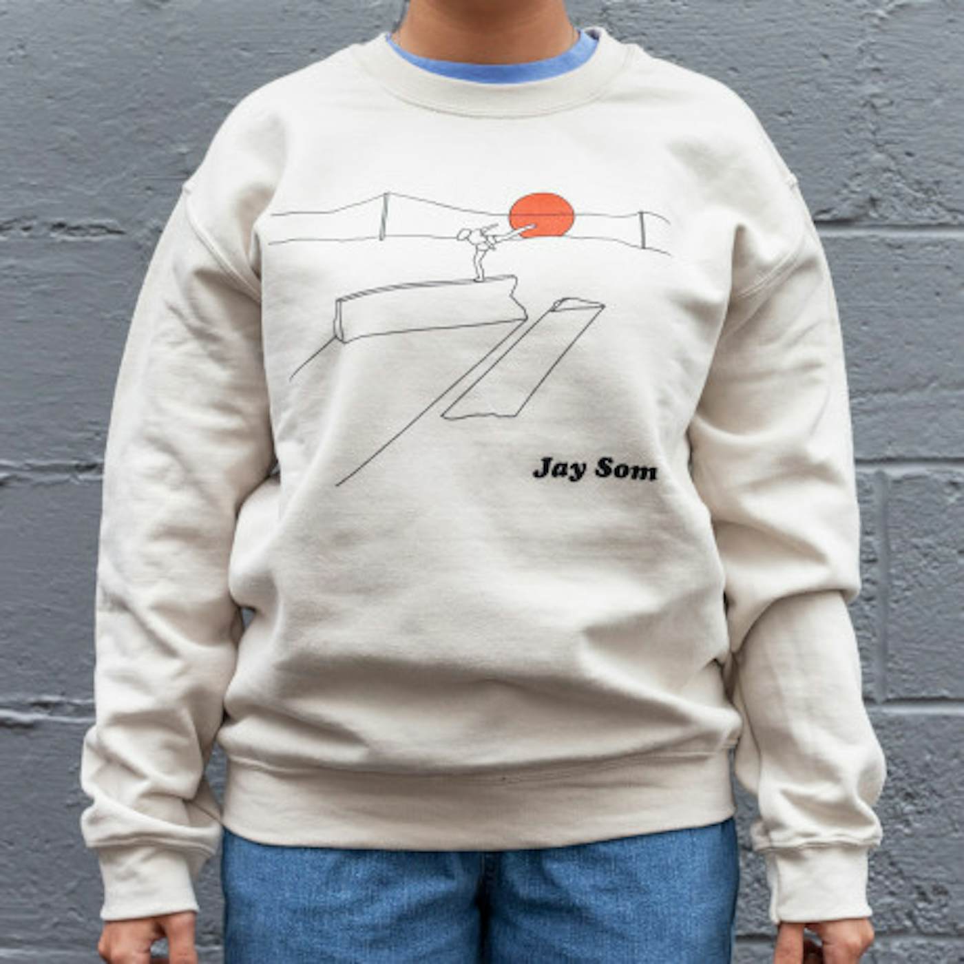 Jay Som Balance Crew Neck Sweatshirt Crew Neck Sweatshirt (Large)