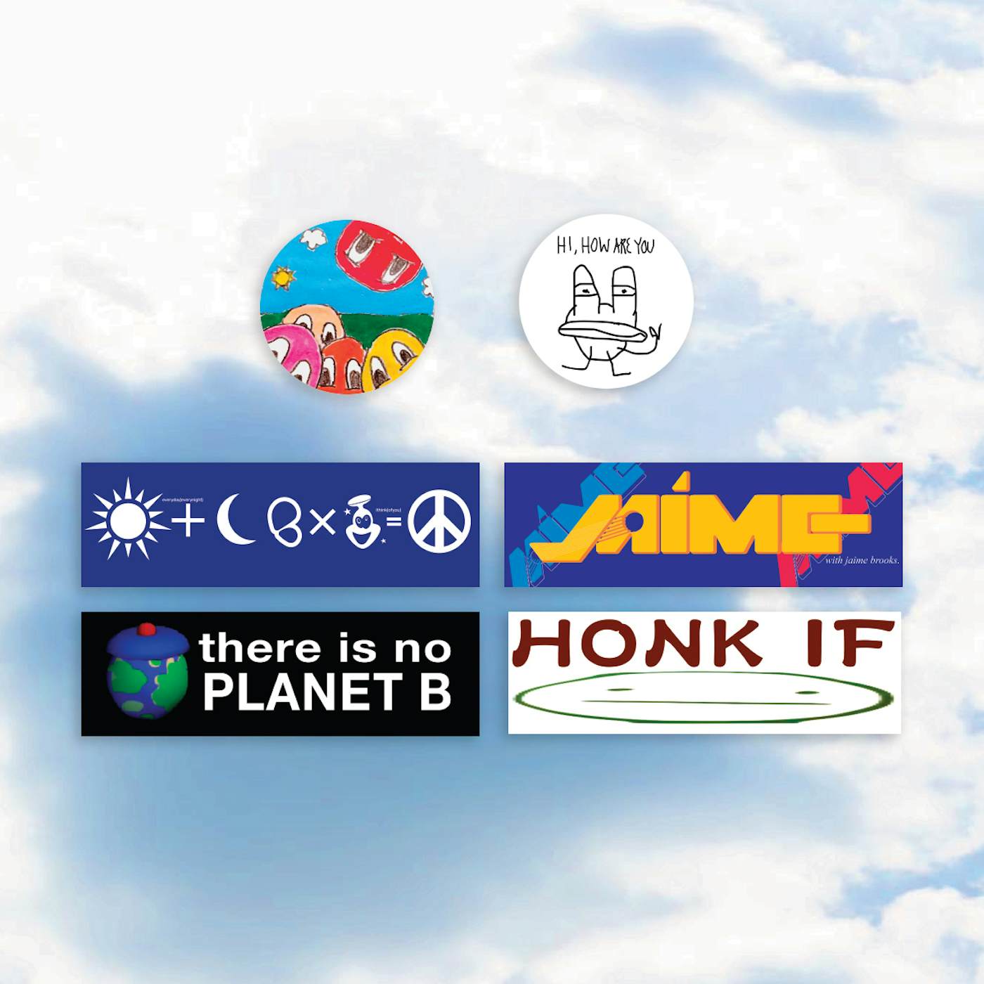 Anamanaguchi Summer Singles 6 Bumper Sticker Set