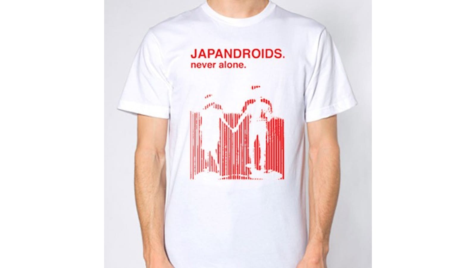 Alt det bedste letvægt Uforglemmelig Japandroids Never Alone (White) T-Shirt T-Shirt (Medium)