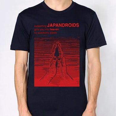 Japandroids No Questions Asked (Navy) T-Shirt