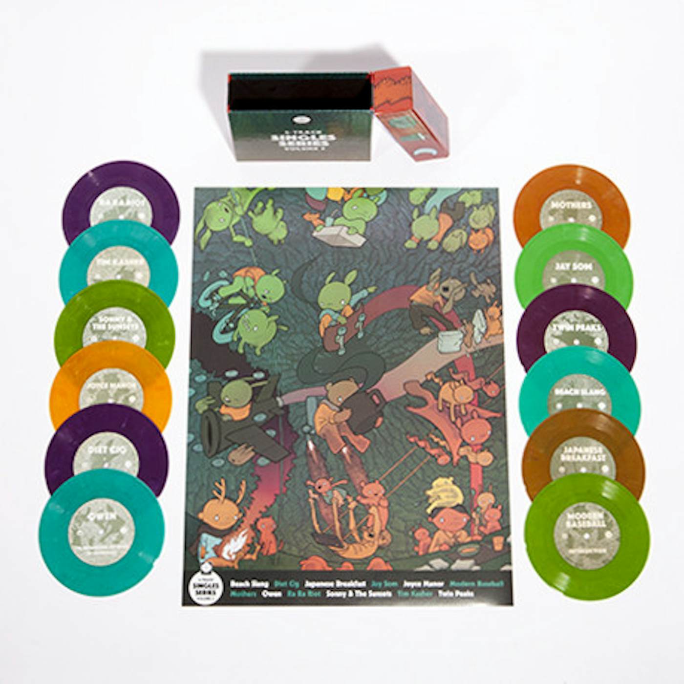 Sonny & The Sunsets Polyvinyl 4-Track Singles Series Vol. 3 COMPLETE BOX SET