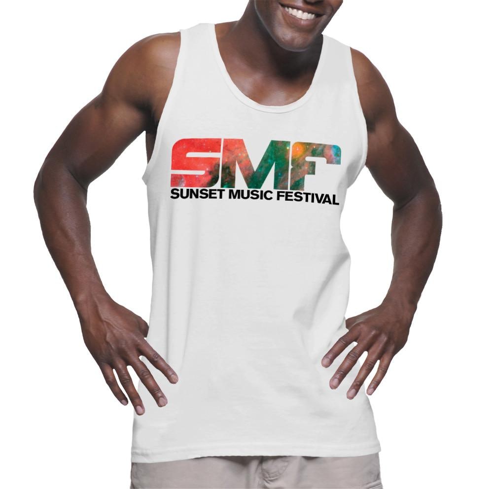 SMF Tampa Unisex Galaxy Tank (White)
