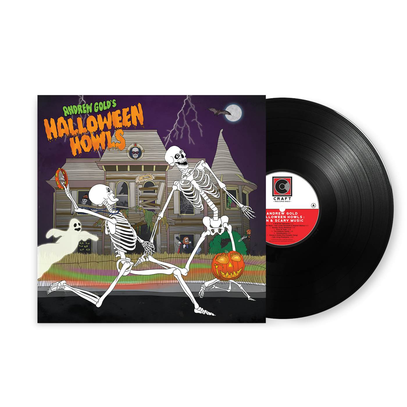 Andrew Gold Halloween Howls: Fun & Scary Music (LP - Signed by Jess Rotter + Trick or Treat Tote + Digital Album Bundle)