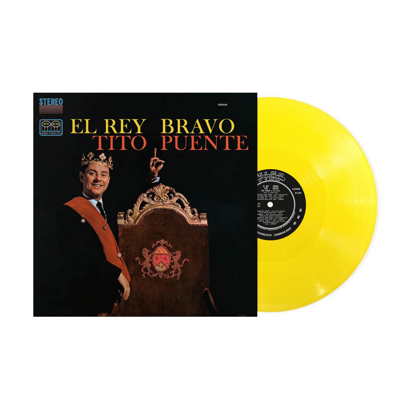 Tito Puente El Rey Bravo (180G Canary Yellow LP – Fania Exclusive) (Vinyl)