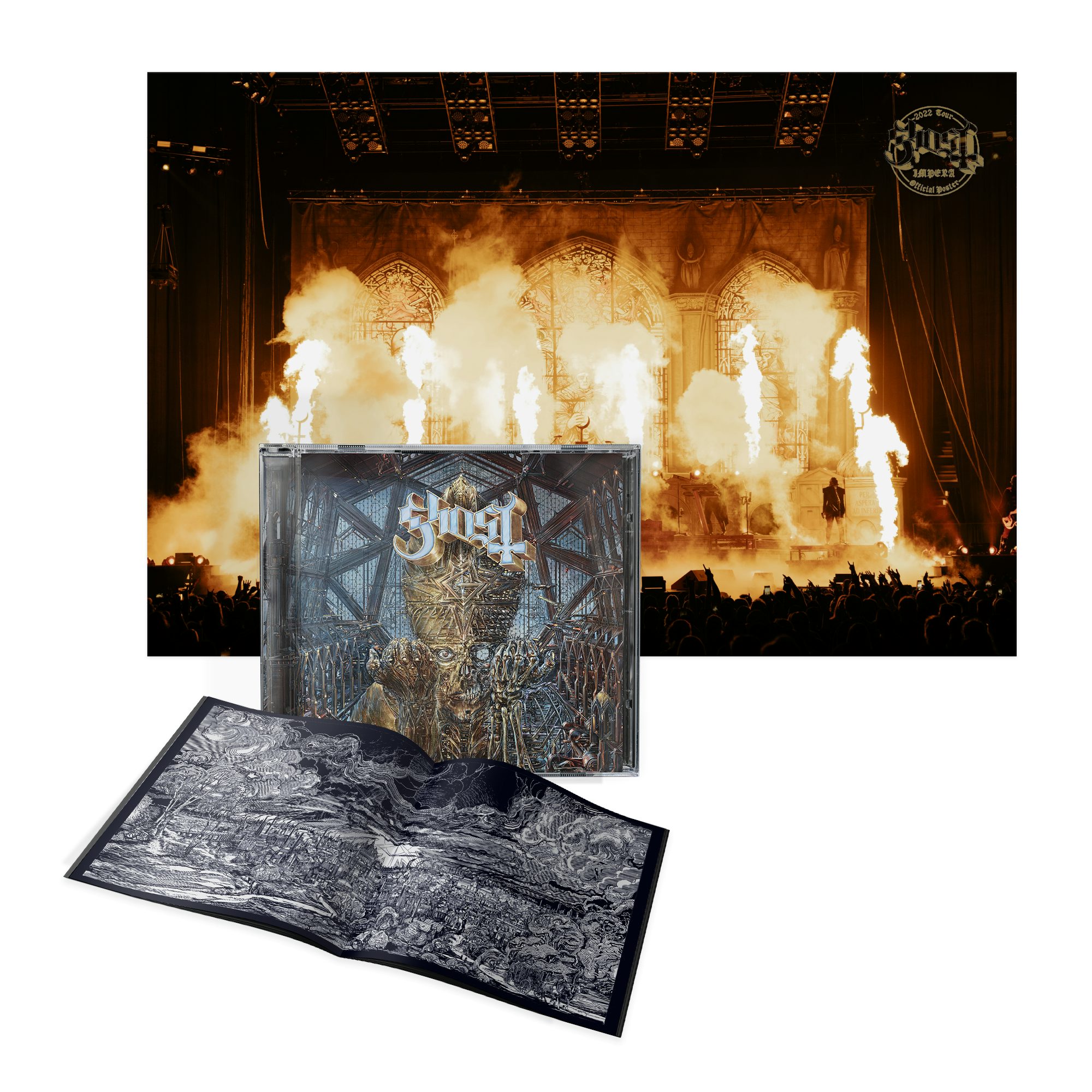 Ghost IMPERA 2022 Arena Tour Edition CD With Exclusive Tour Poster