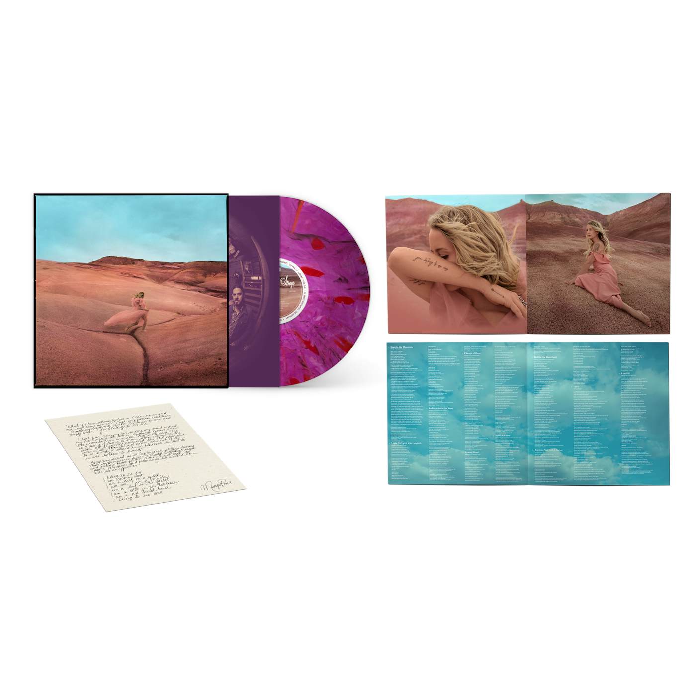 Margo Price Strays Limited Edition Purple Swirl Colored Vinyl w/ Bonus Flexi Vinyl 7" &  Poster Insert