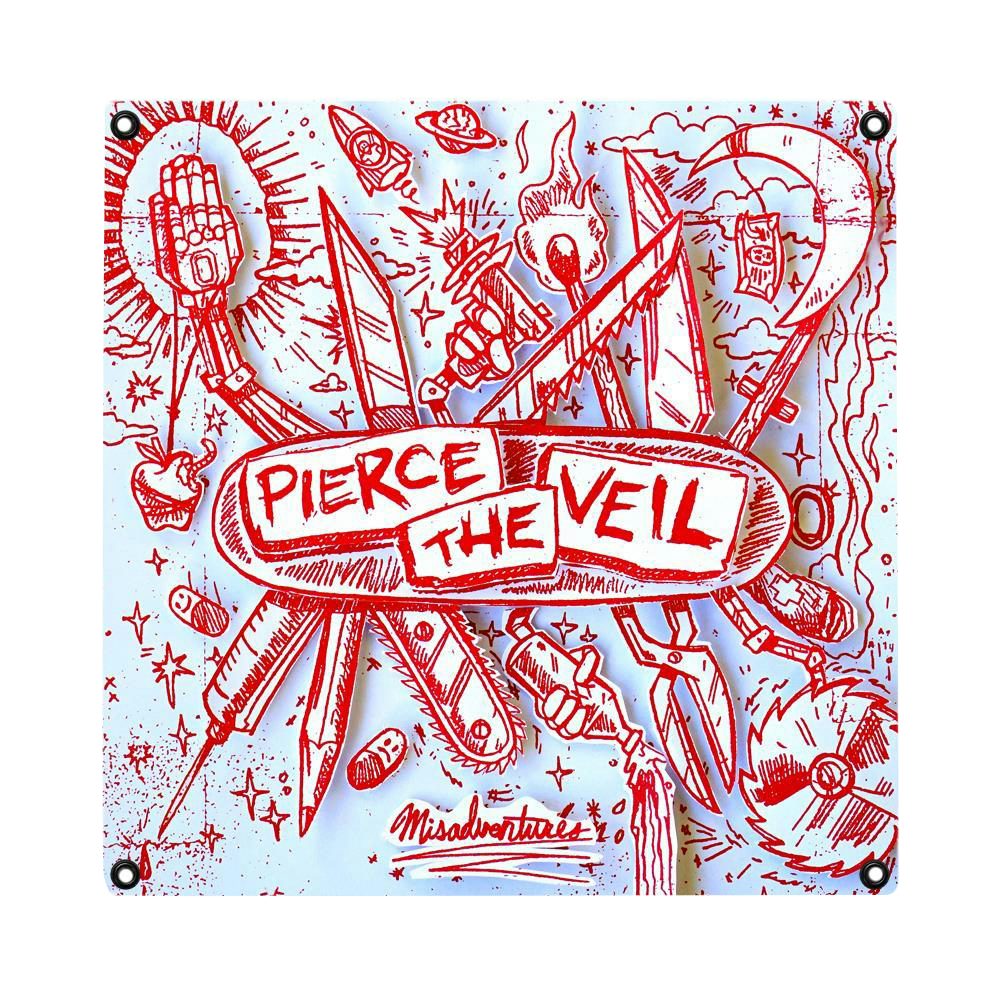 Pierce The Veil Misadventures White Wall Flag