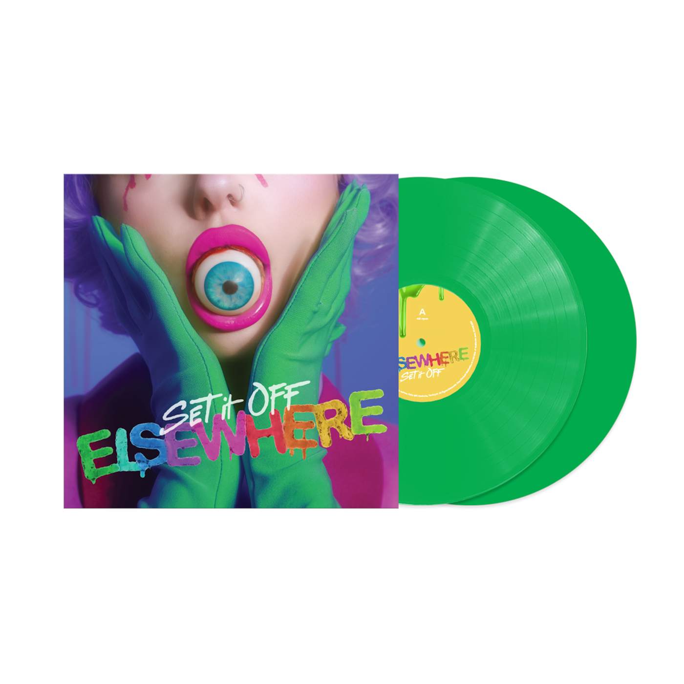 Set It Off "Elsewhere" Neon Green Vinyl