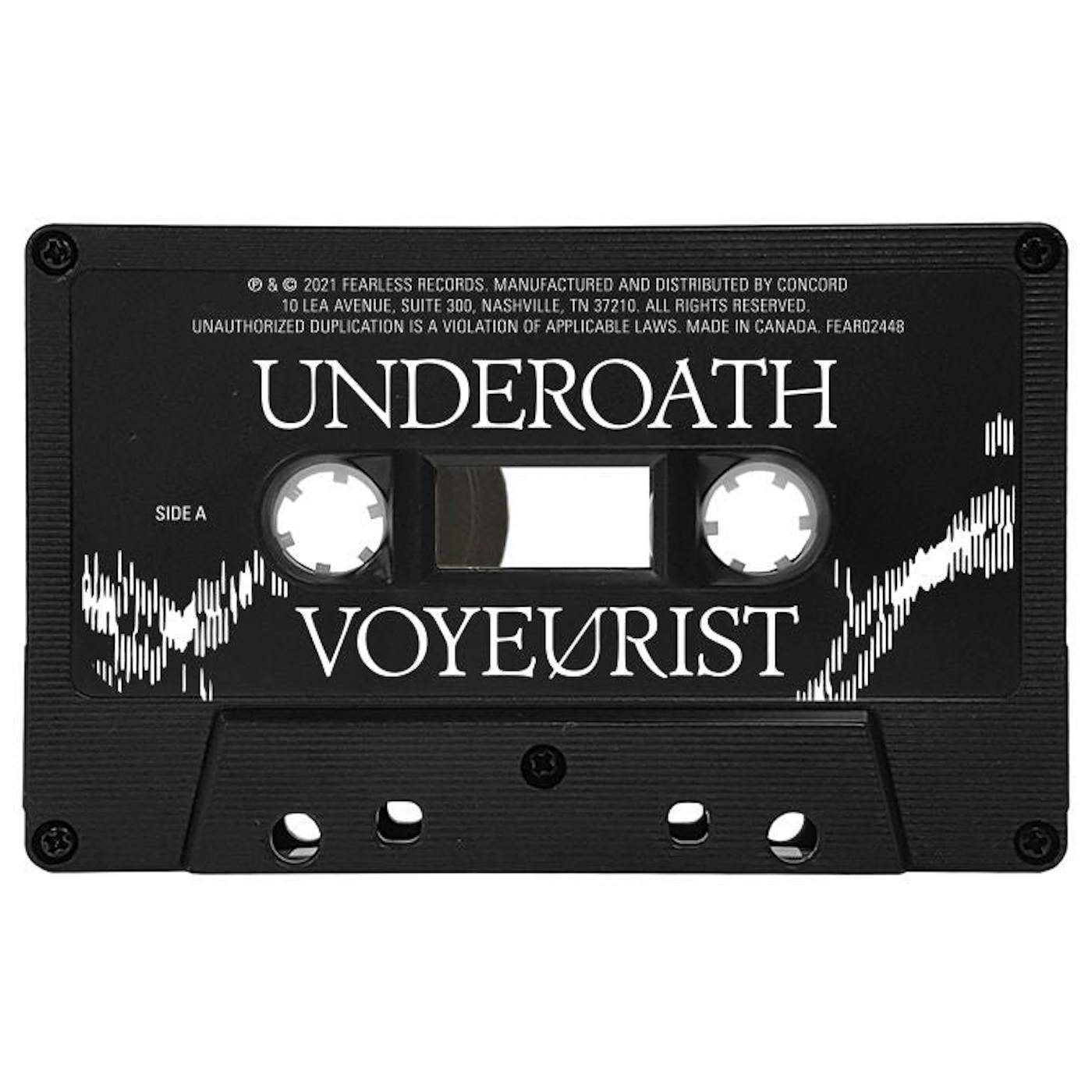 Underoath "Voyeurist" Black Sonic Cassette