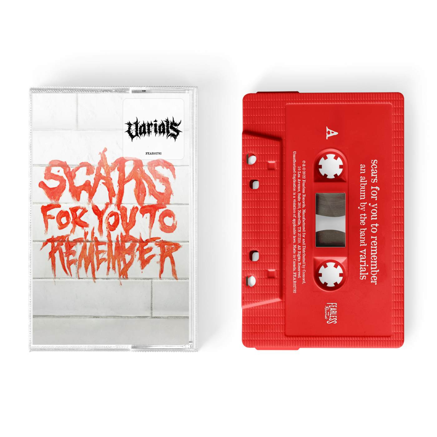 Varials "Scars For You To Remember" Cassette