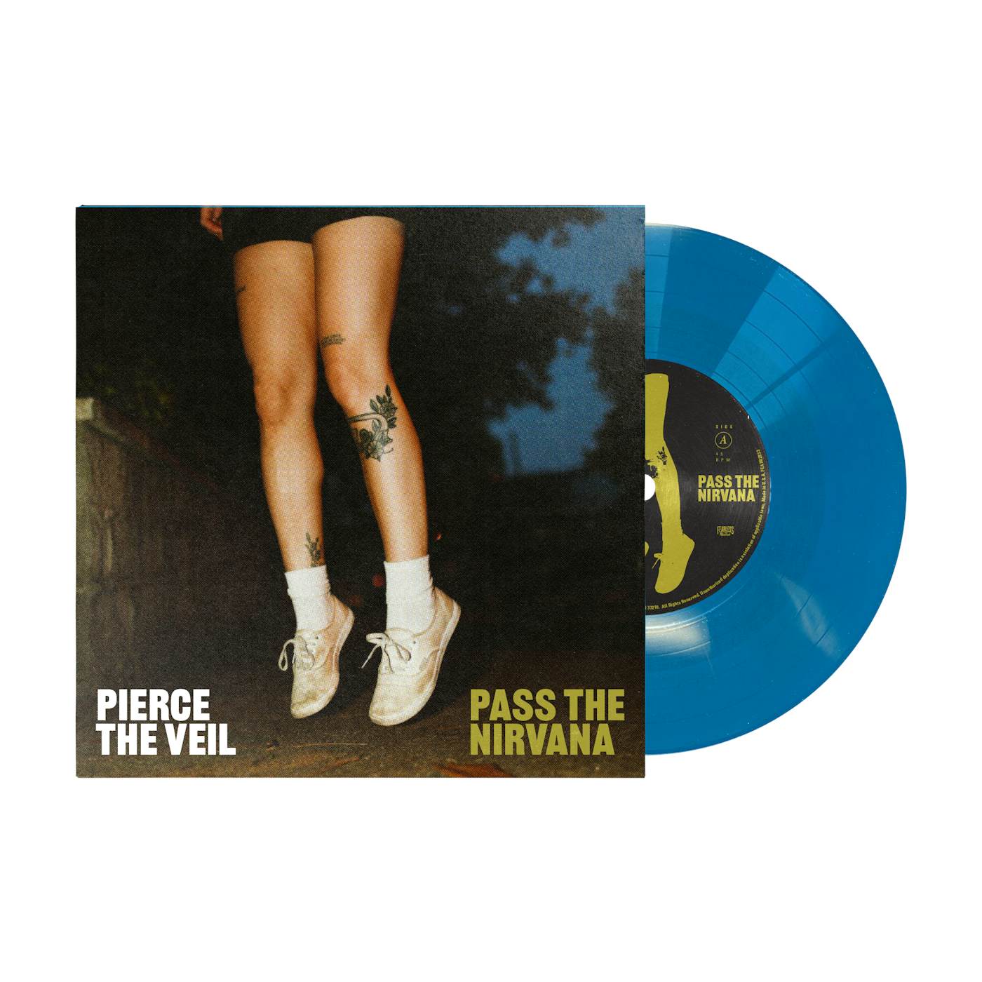 Pierce The Veil "Pass The Nirvana" Turquoise Blue 7"