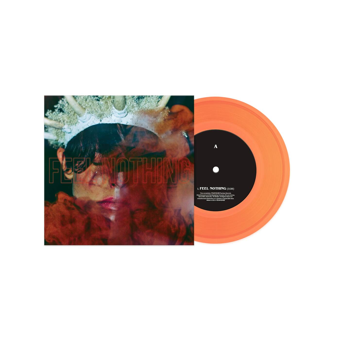 The Plot In You "Feel Nothing" Translucent Orange 7" Vinyl