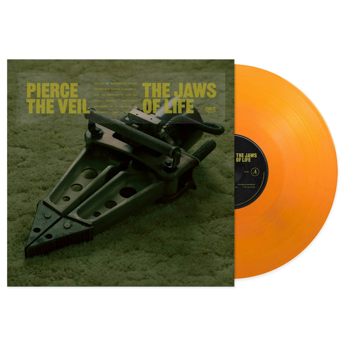 Pierce The Veil "The Jaws Of Life" Tangerine Vinyl