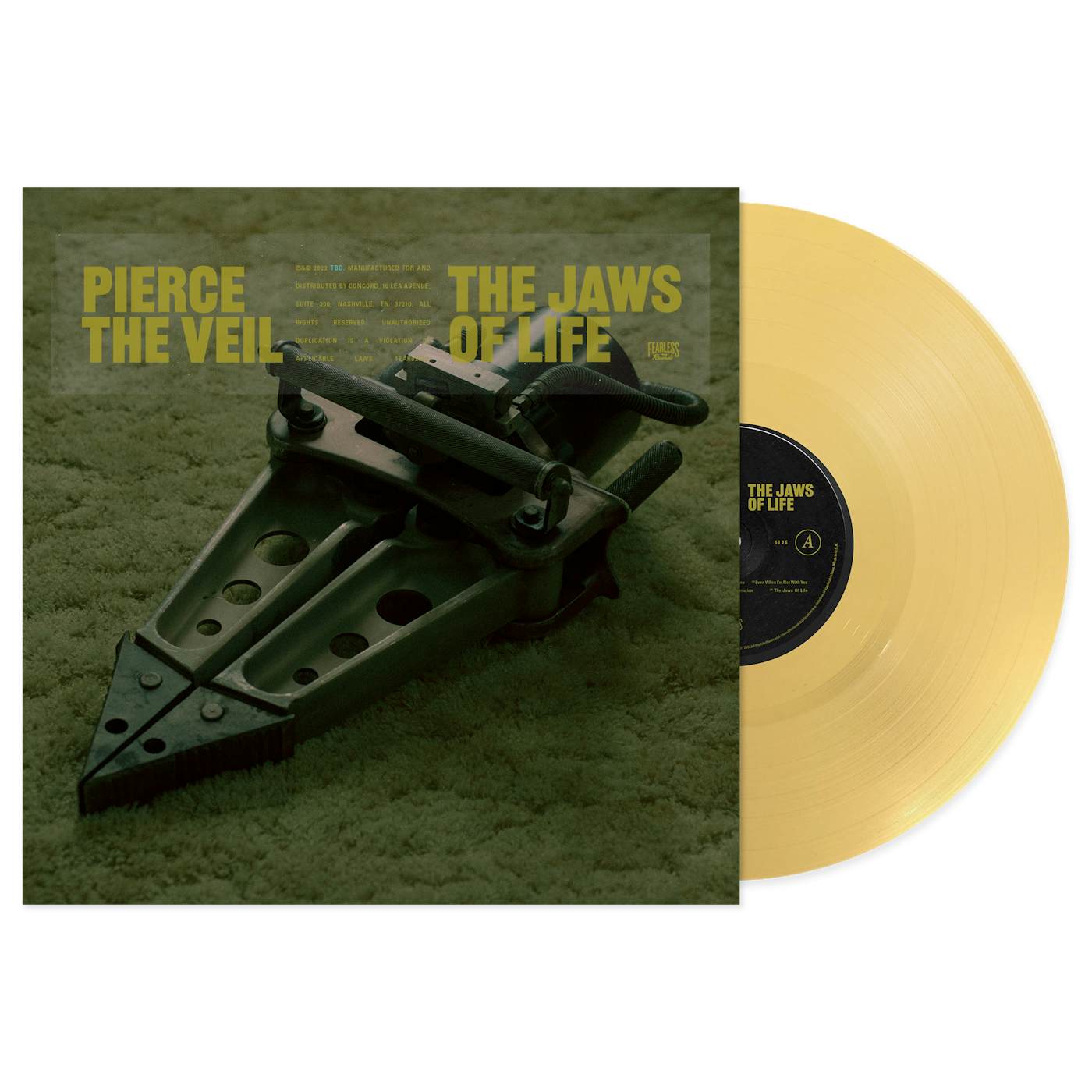 Pierce The Veil "The Jaws Of Life" Custard Vinyl