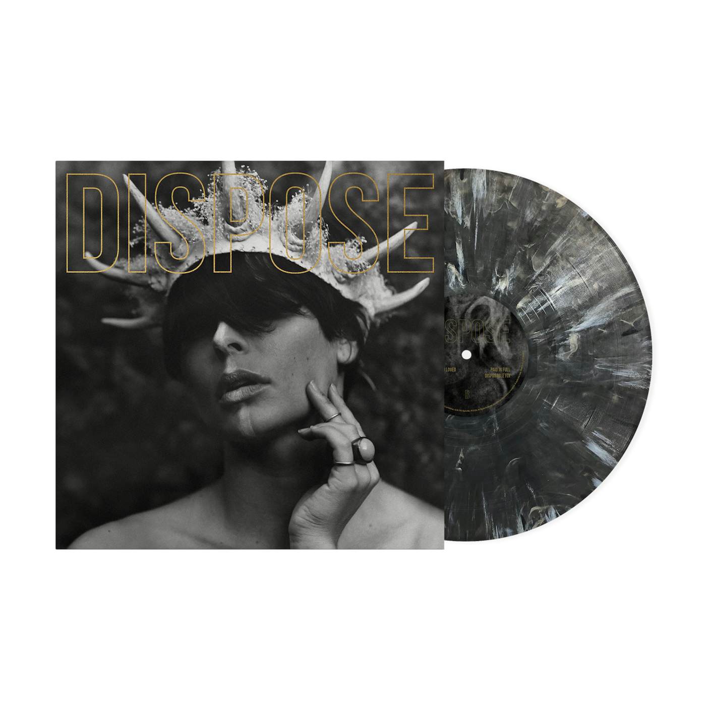 The Plot In You "DISPOSE (GOLD EDITION)" Black Marble Vinyl