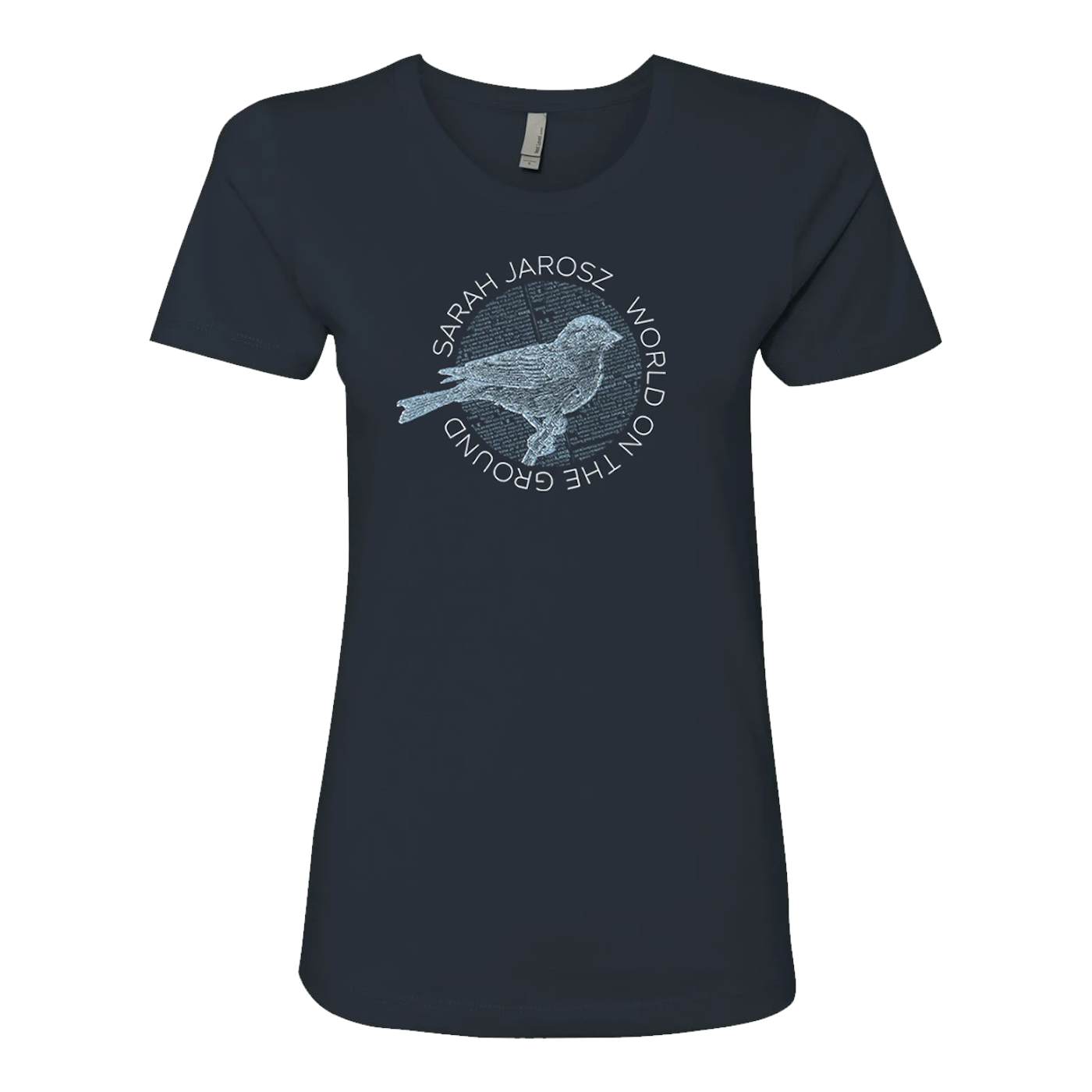 Sarah Jarosz Navy Bird Womens T-Shirt