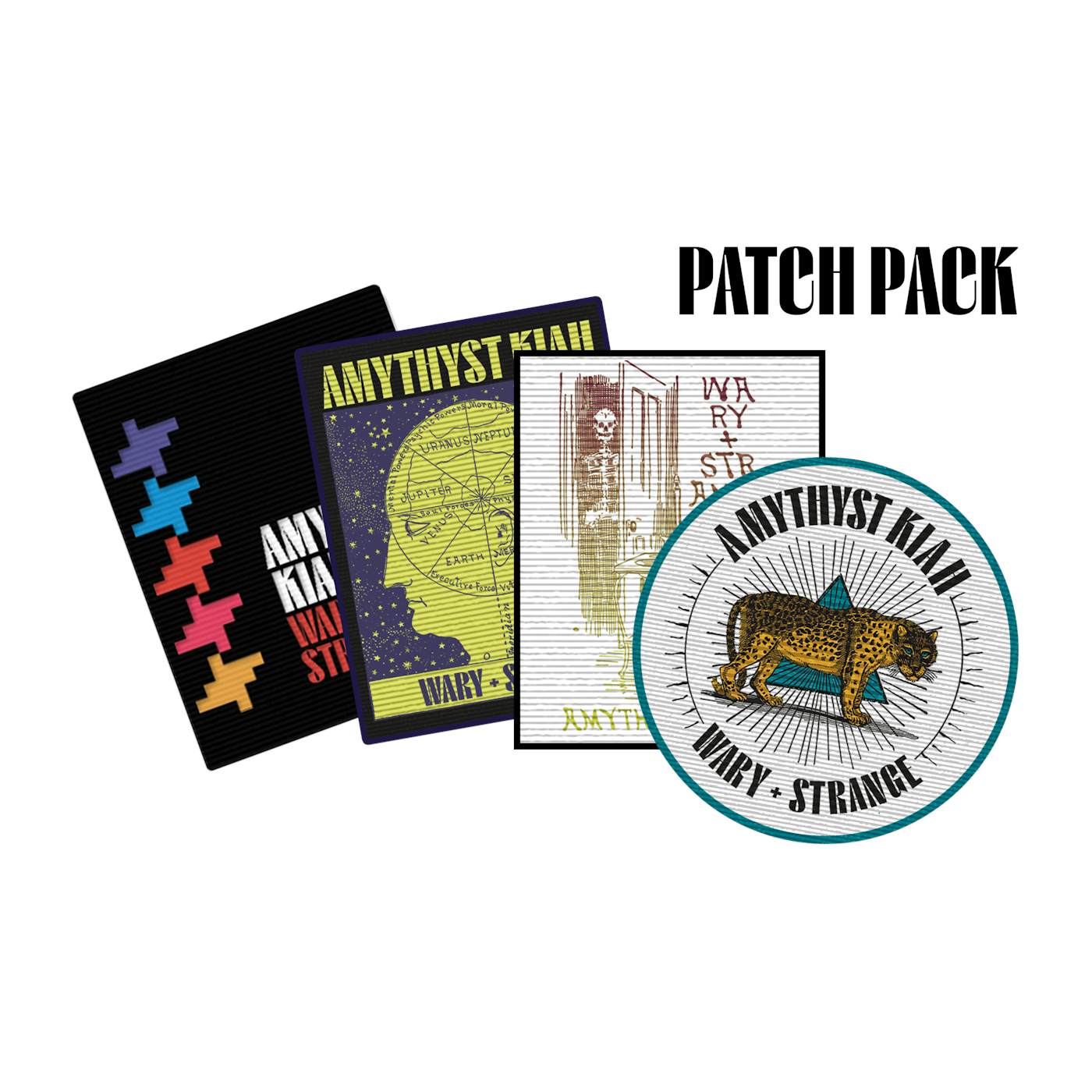 Amythyst Kiah "Wary + Strange" Woven Patch Pack (set of 4)