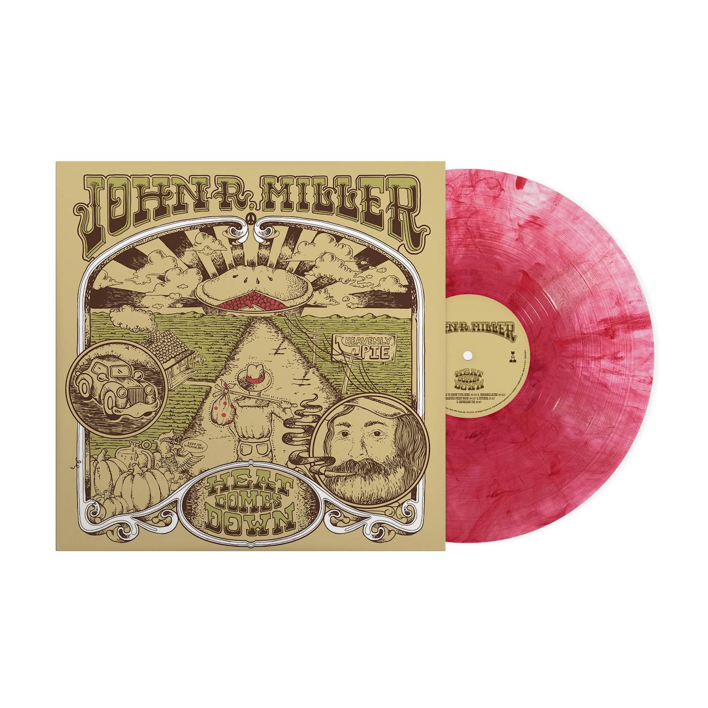 John R. Miller Heat Comes Down Limited Edition "Cherry Cheesecake" Vinyl