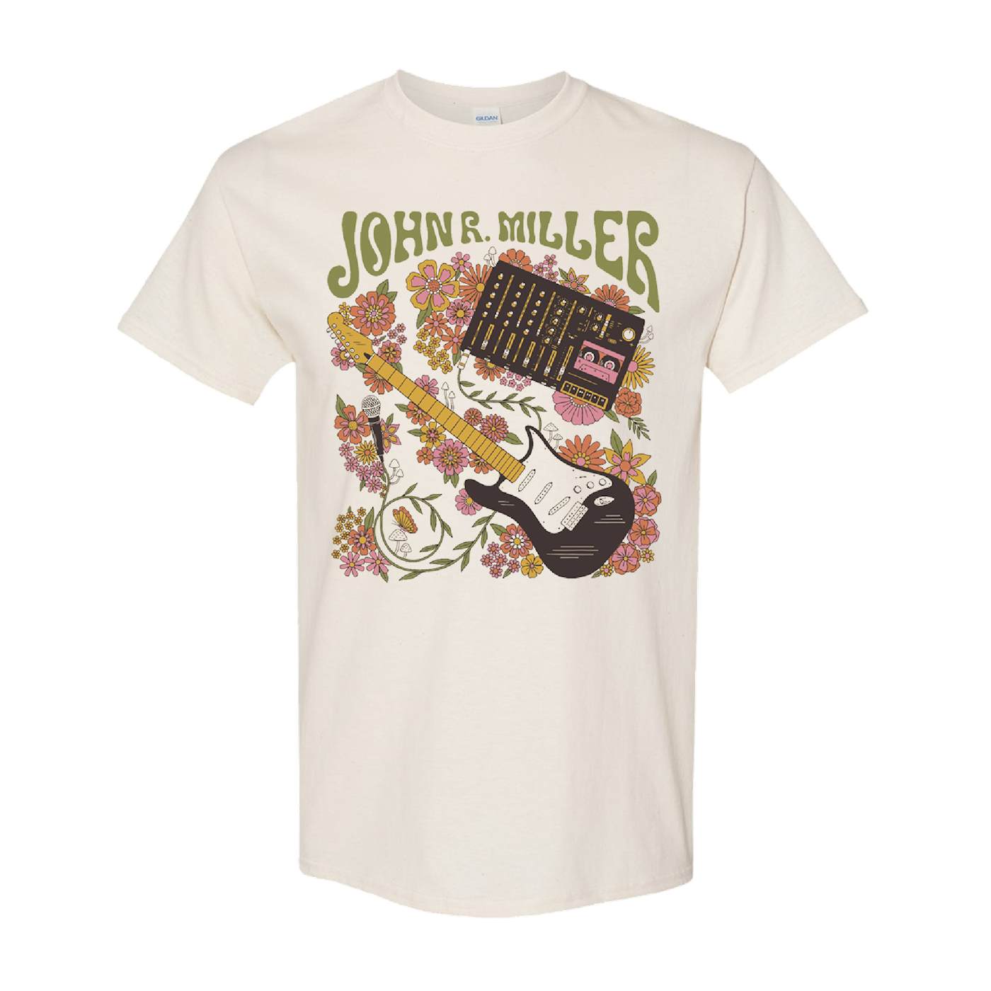 John R. Miller Heat Comes Down Guitar Tee