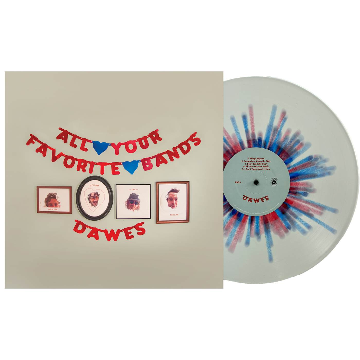 Dawes All Your Favorite Bands Limited Edition "Uncle Sam Splatter" LP (Vinyl)