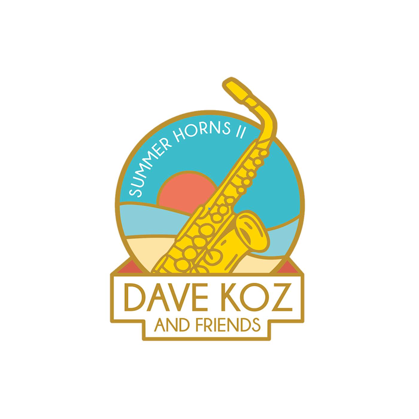 Dave Koz Sumer Horns II Enamel Pin