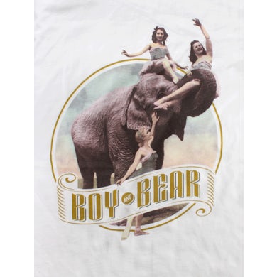 Boy & Bear Elephant White Girls Tshirt