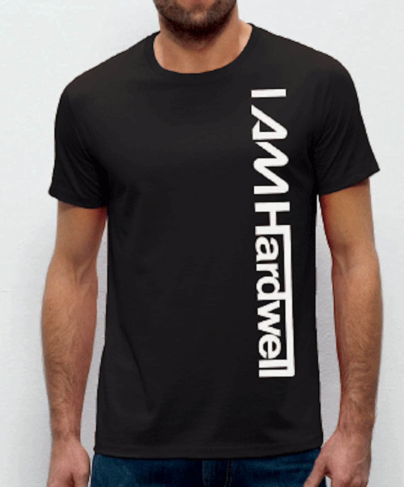 mål let repræsentant Hardwell Logo Vertical Black Tshirt