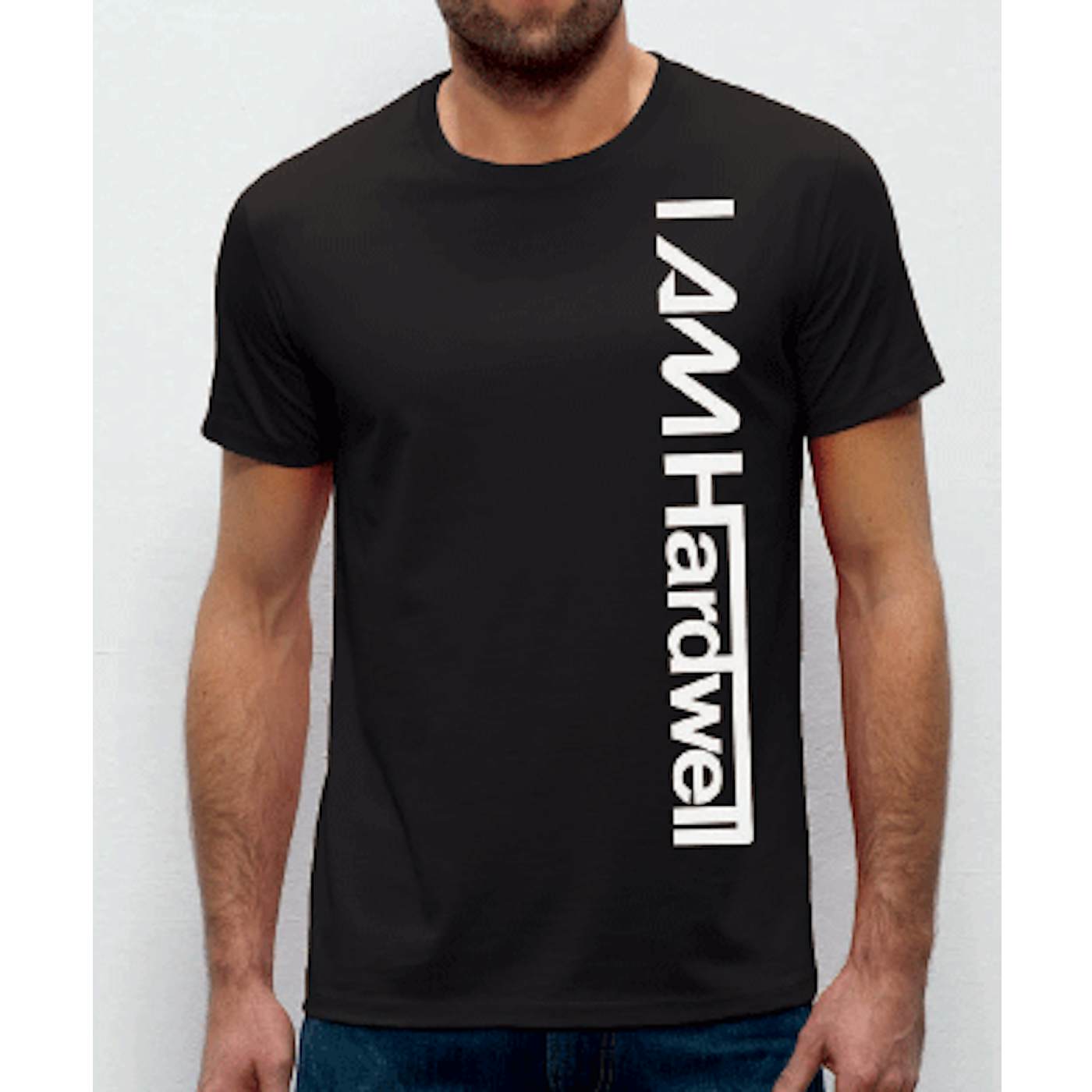 Hardwell Logo Vertical Black Tshirt