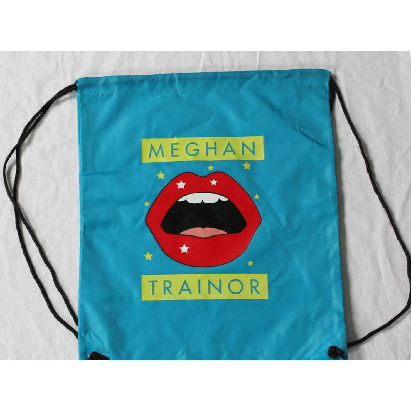 Meghan Trainor Drawstring Bag Aqua