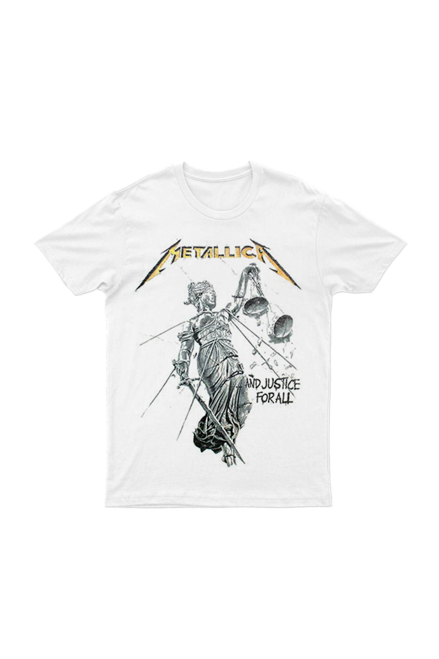 Metallica Ride the Lightning Official White T-Shirt New All Size Thrash  Metal