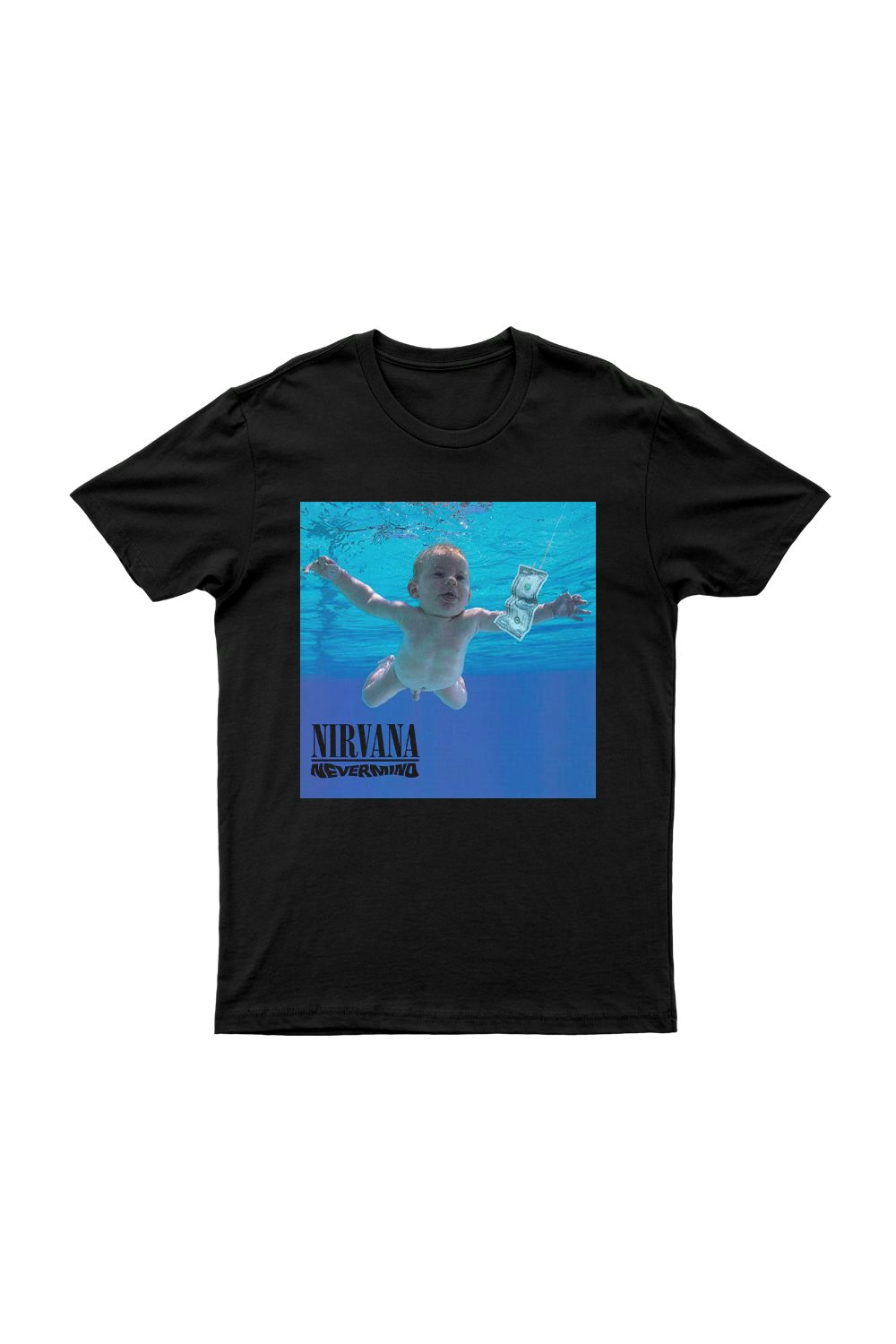 Nirvana Nevermind Album Black Tshirt