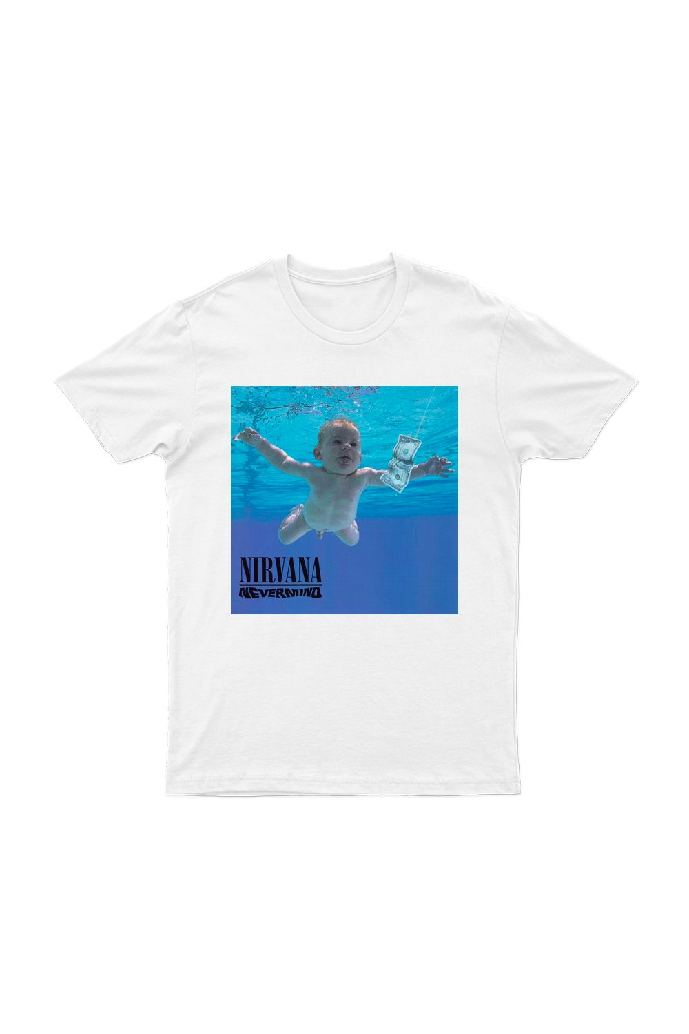 Nirvana Nevermind White Tshirt w/back print