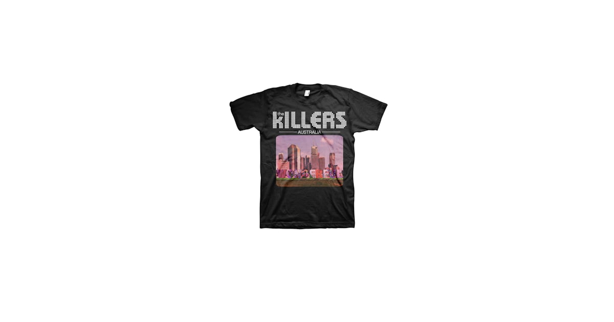 the killers australian tour merchandise