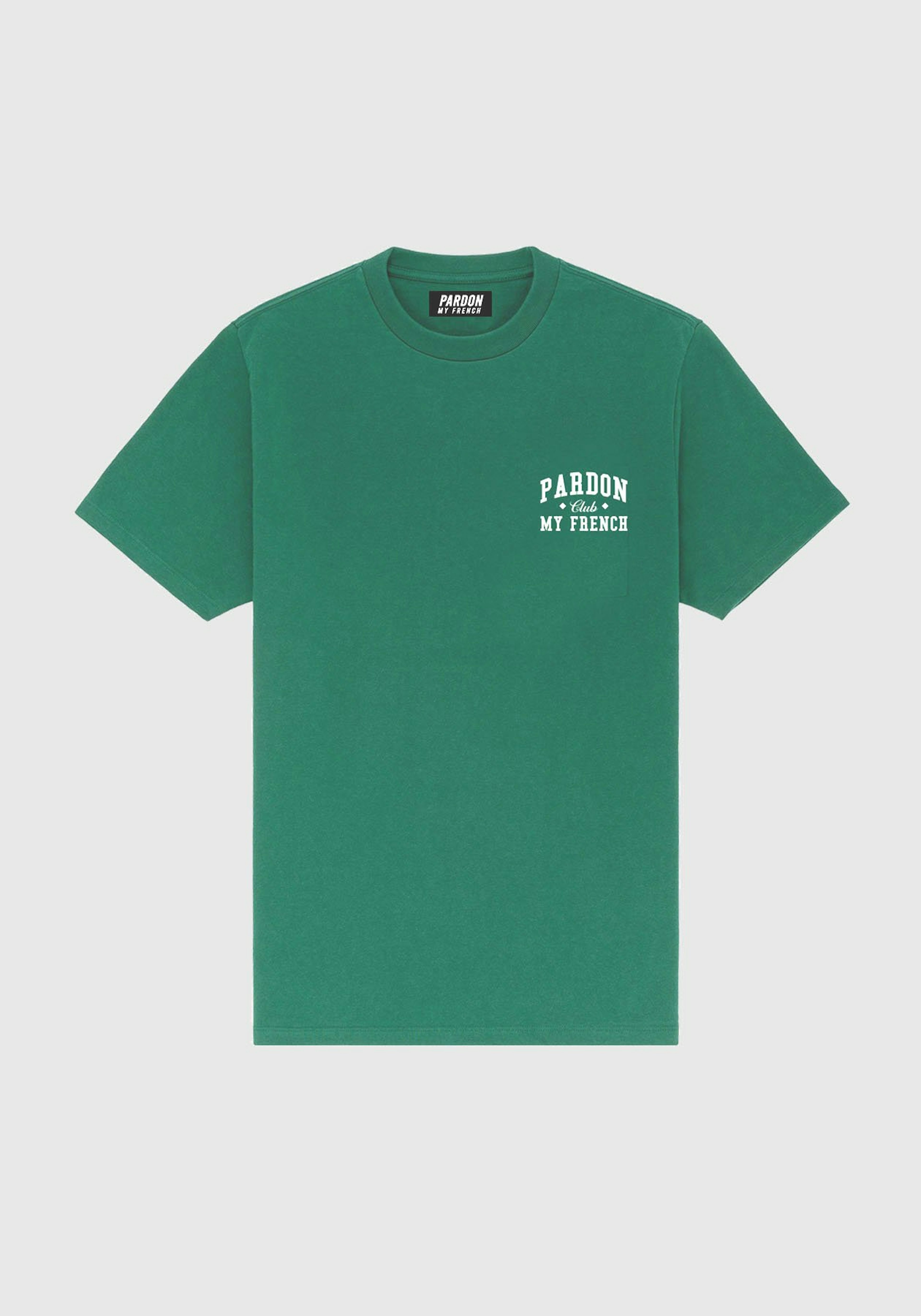 TSHIRT VERT PARDON MY FRENCH CLUB