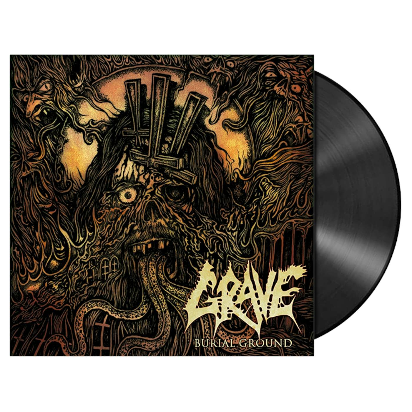 GRAVE - 'Burial Ground' LP (Vinyl)