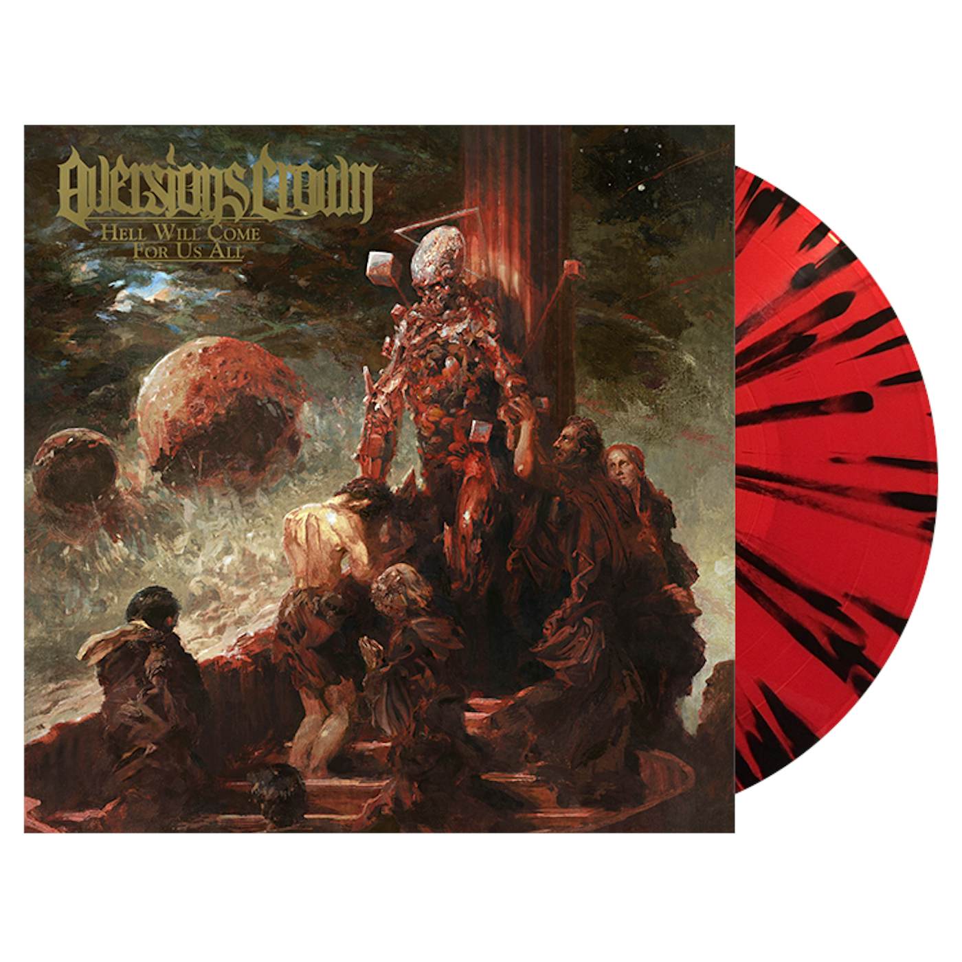 AVERSIONS CROWN - 'Hell Will Come For Us All' Red & Black LP (Vinyl)
