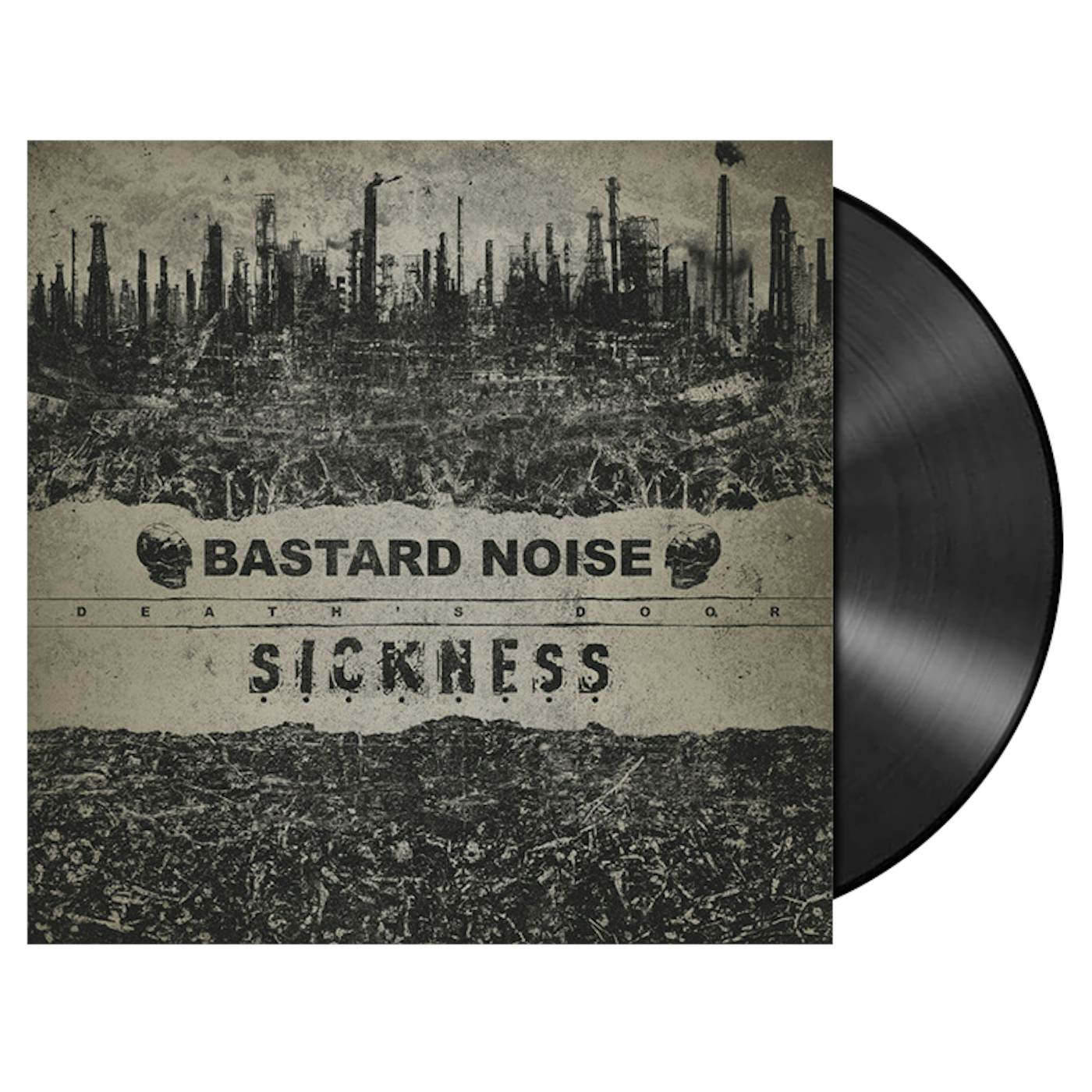The Bastard Noise / SICKNESS - 'Death's Door' LP (Vinyl)