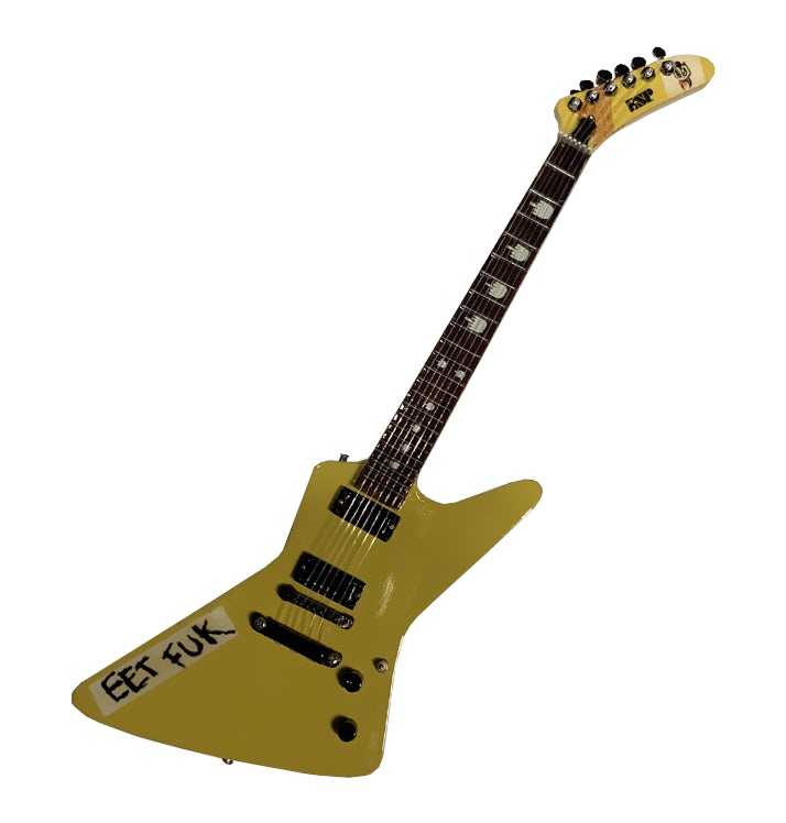 AXE HEAVEN 'James Hetfield ESP MX20 "eet fuk"' Model Guitar
