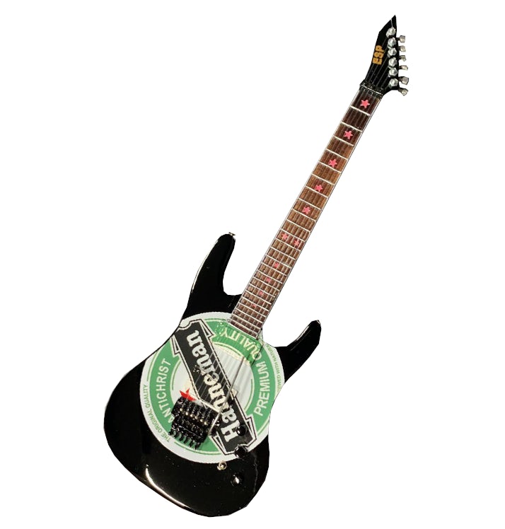 AXE HEAVEN - &lsquo;Jeff Hanneman Heineken Logo ESP&rsquo; Model Guitar