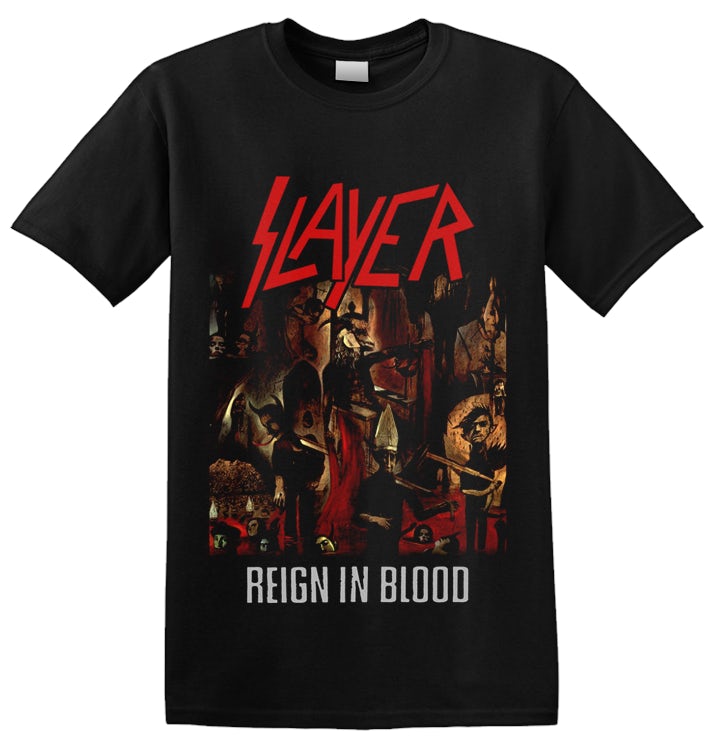 Slayer T-Shirt Reign In Blood – Maglietta Manica Corta, Taglia L, Nera, Stampa Storica