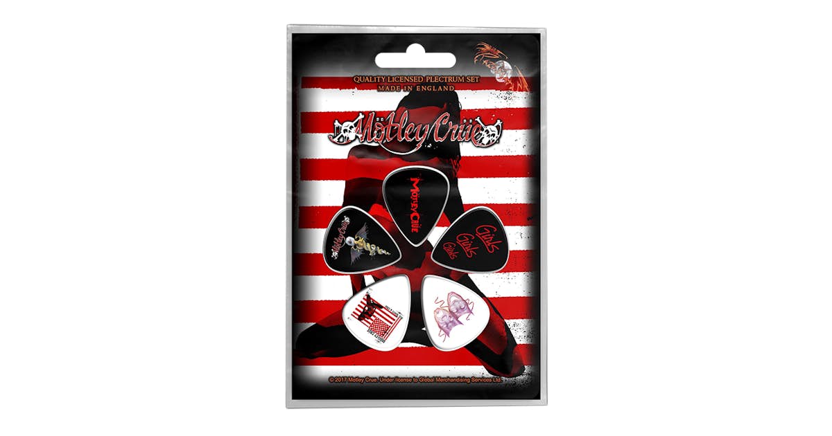 M tley Cr e Red White Cr e Guitar Pick Set m-tley-cr-e-red-white-cr-e-guitar-pick-set