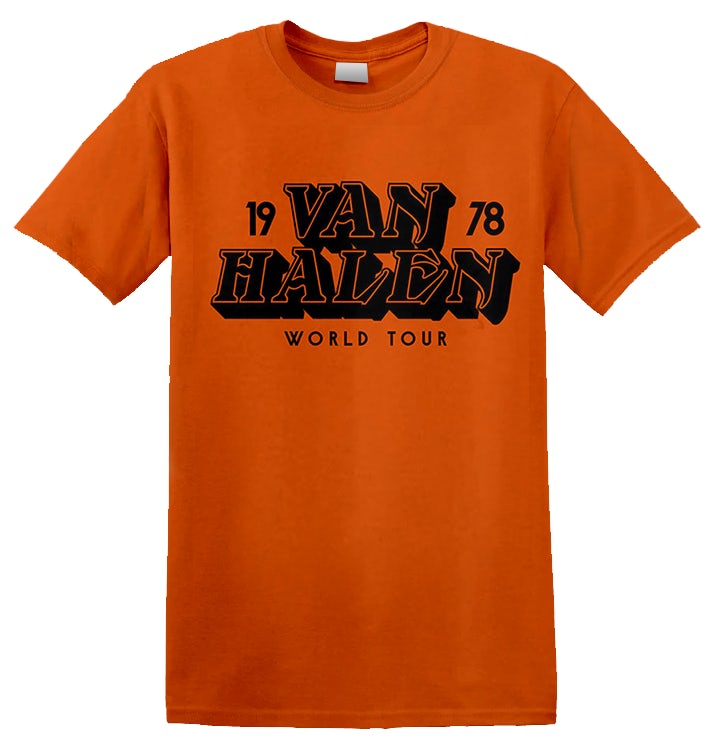 Van Halen 'World Tour '78' Orange T-Shirt