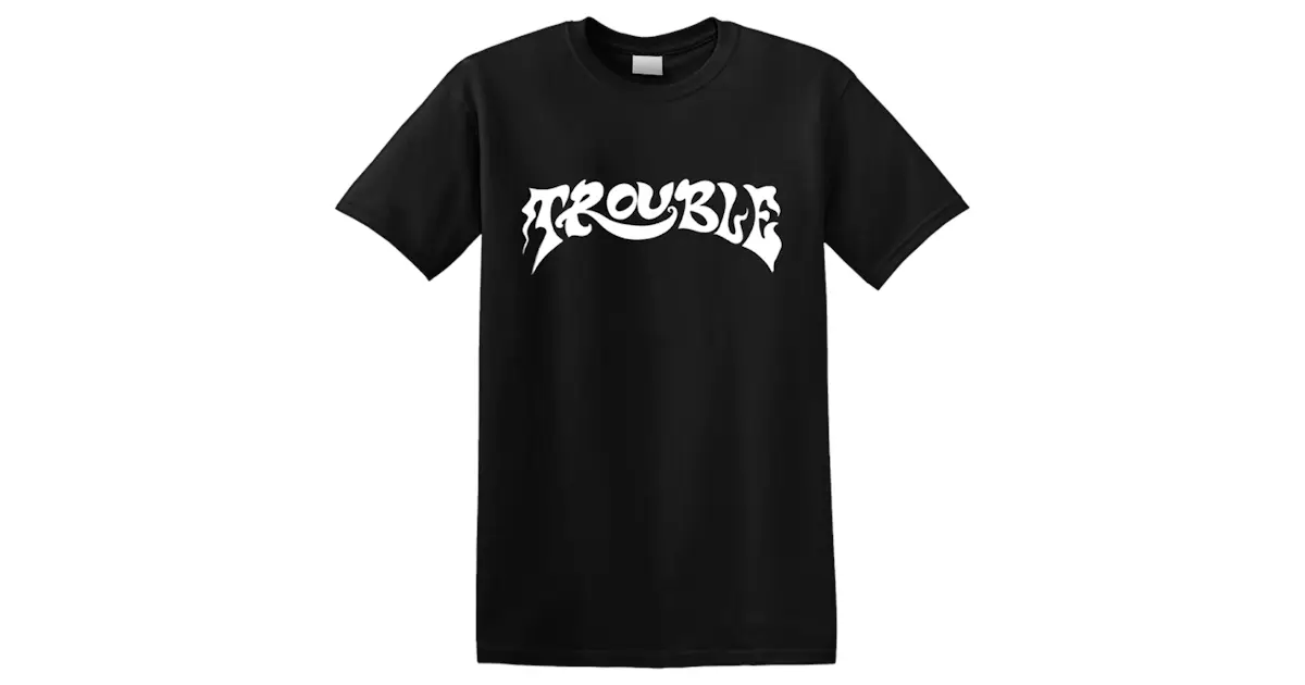 Trouble 'Logo 2 (Black)' T-Shirt